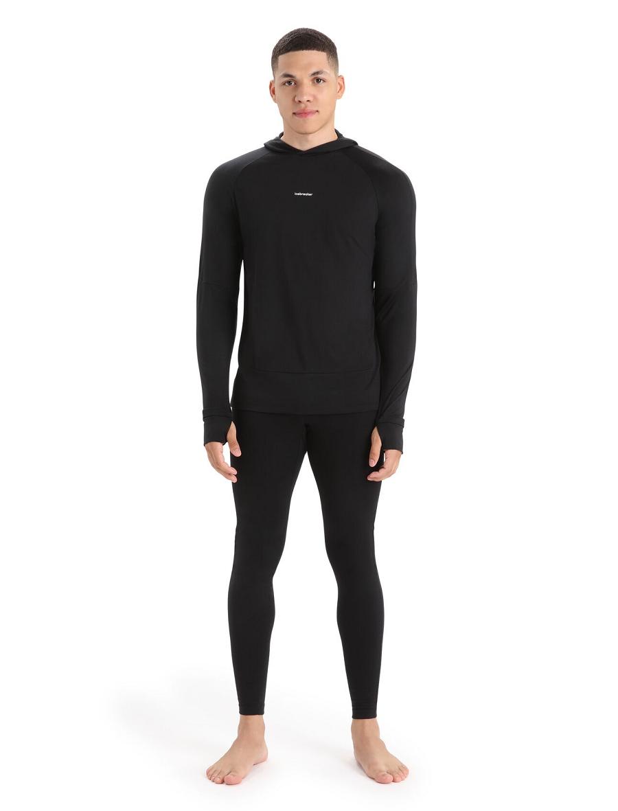 Long Sleeve Icebreaker Cool-Lite™ Merino Hoodie Homme Noir | FR 1228PJJQ